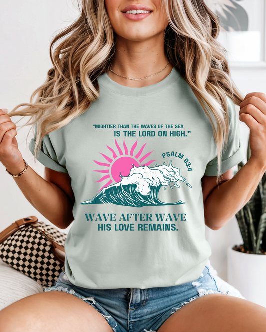 Wave After Wave (Unisex Garment-Dyed T-shirt)