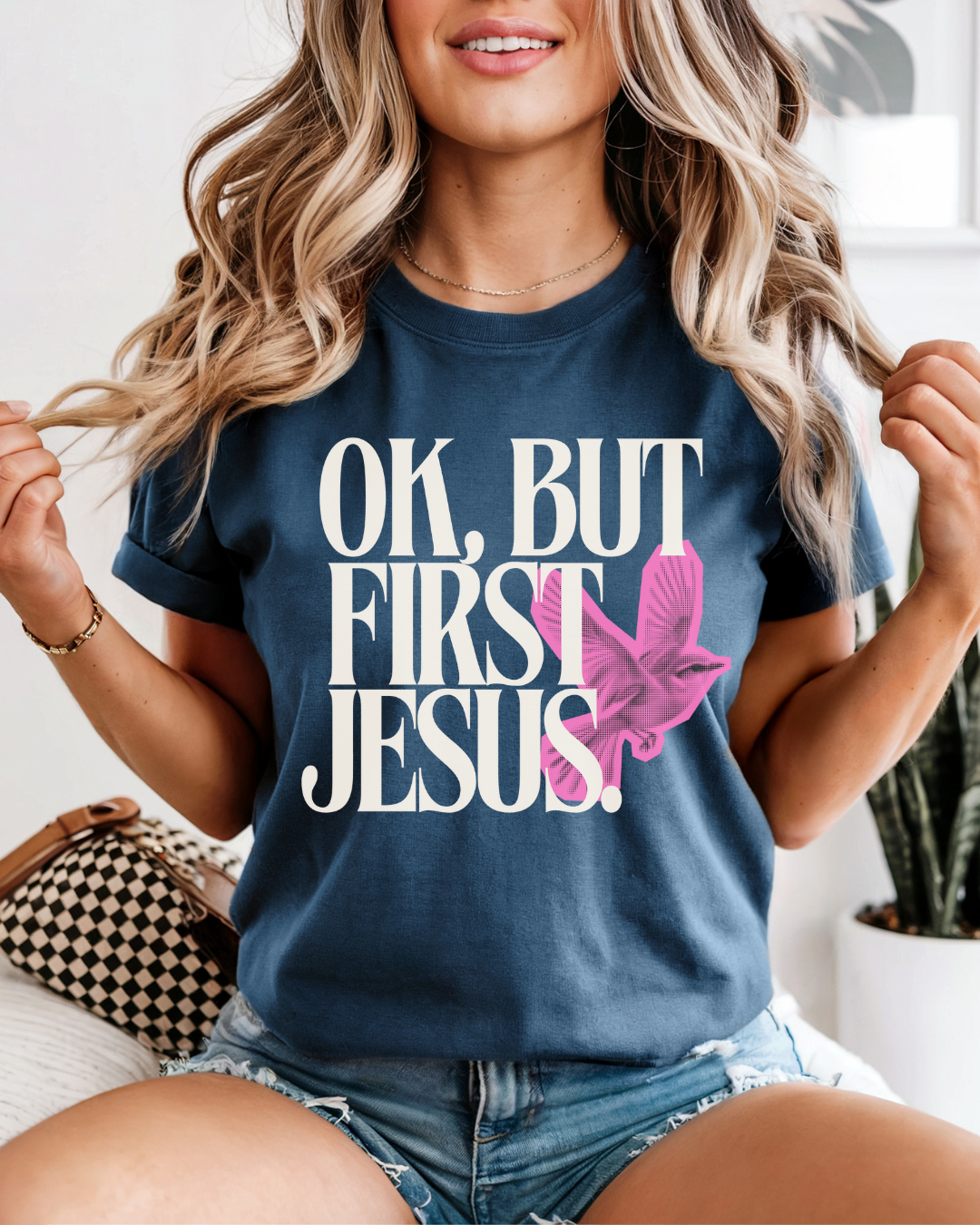 But First Jesus (Unisex Garment-Dyed T-shirt)