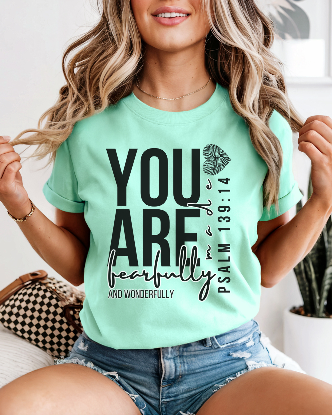 Fearfully and Wonderfully Made (Unisex Garment-Dyed T-shirt)