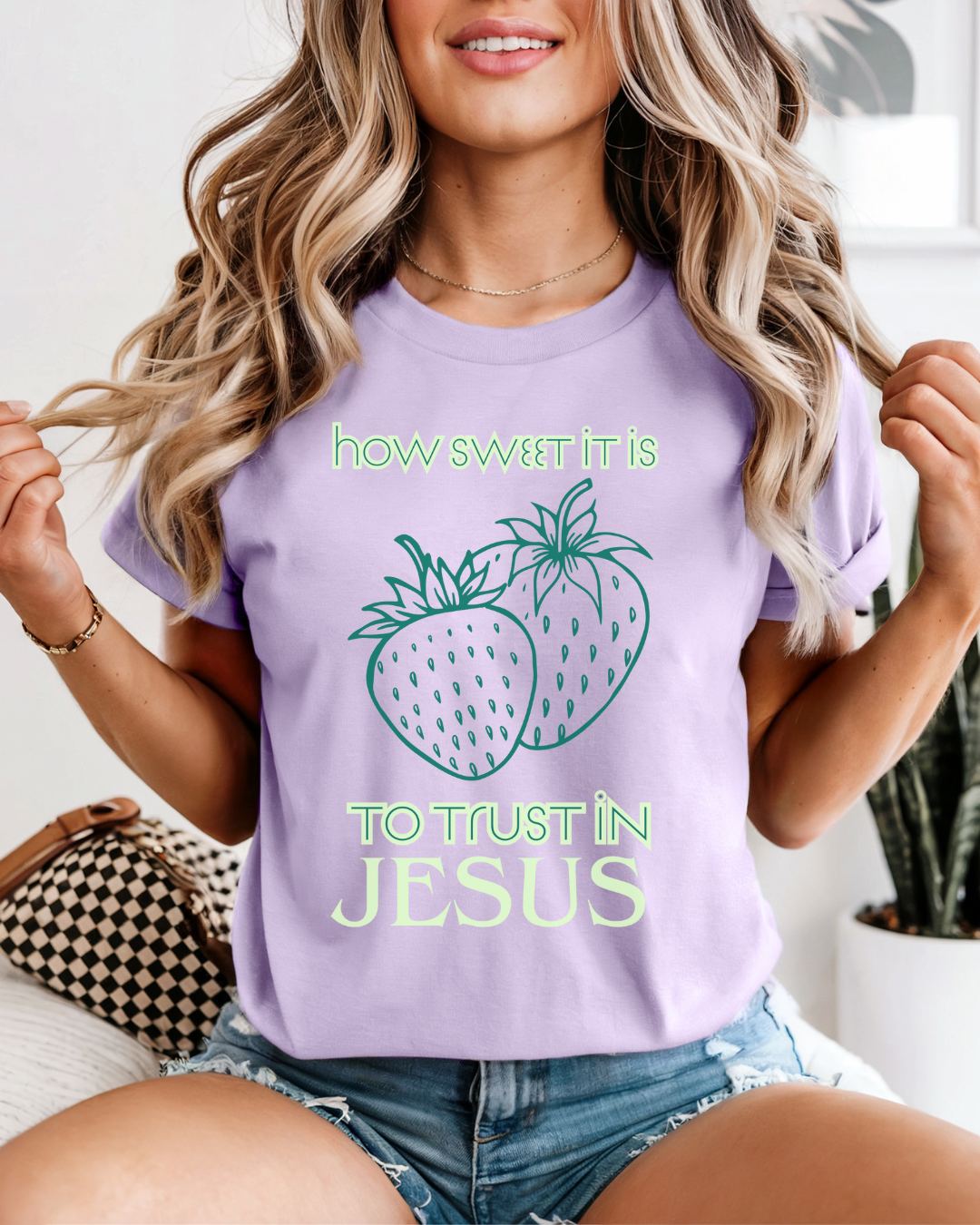 Trust In Jesus (Unisex Garment-Dyed T-shirt)
