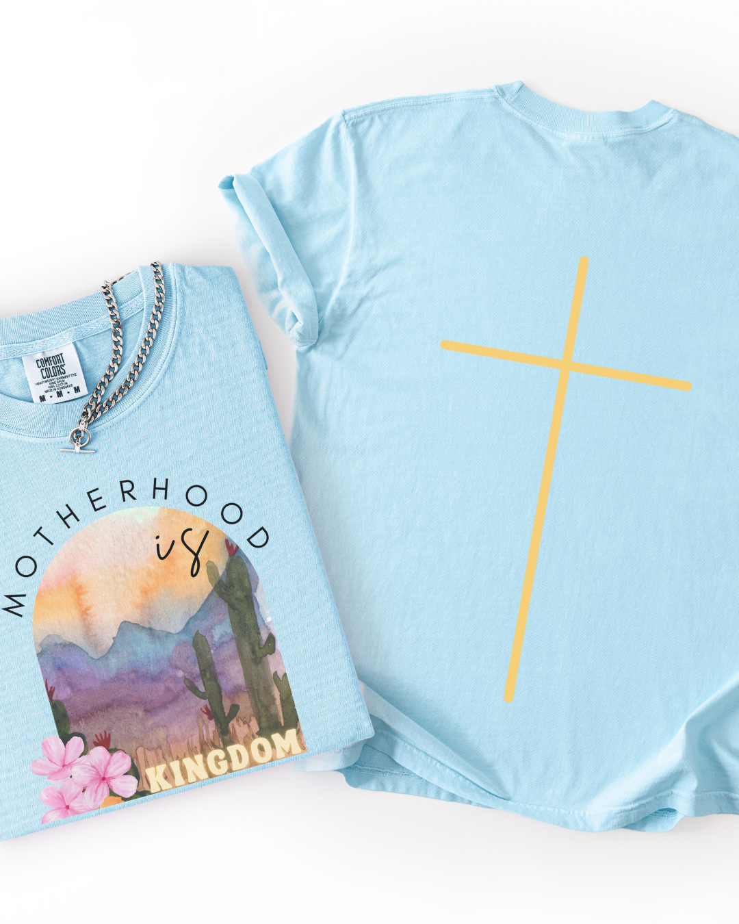 Motherhood Is Kingdom Work (Unisex Garment-Dyed T-shirt)