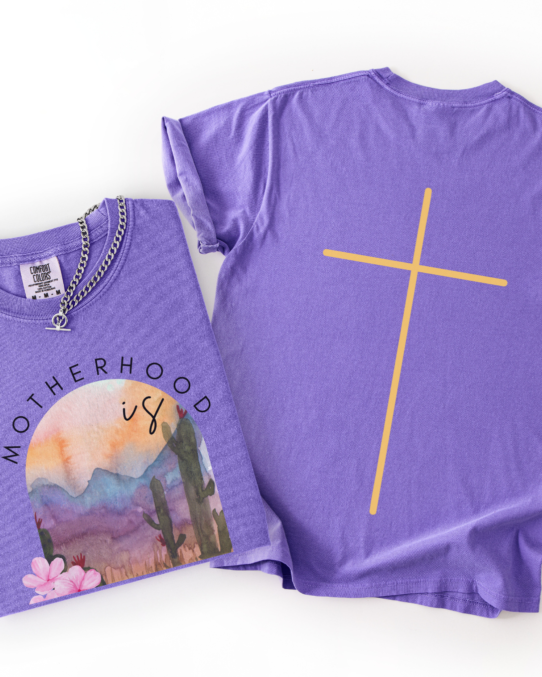 Motherhood Is Kingdom Work (Unisex Garment-Dyed T-shirt)