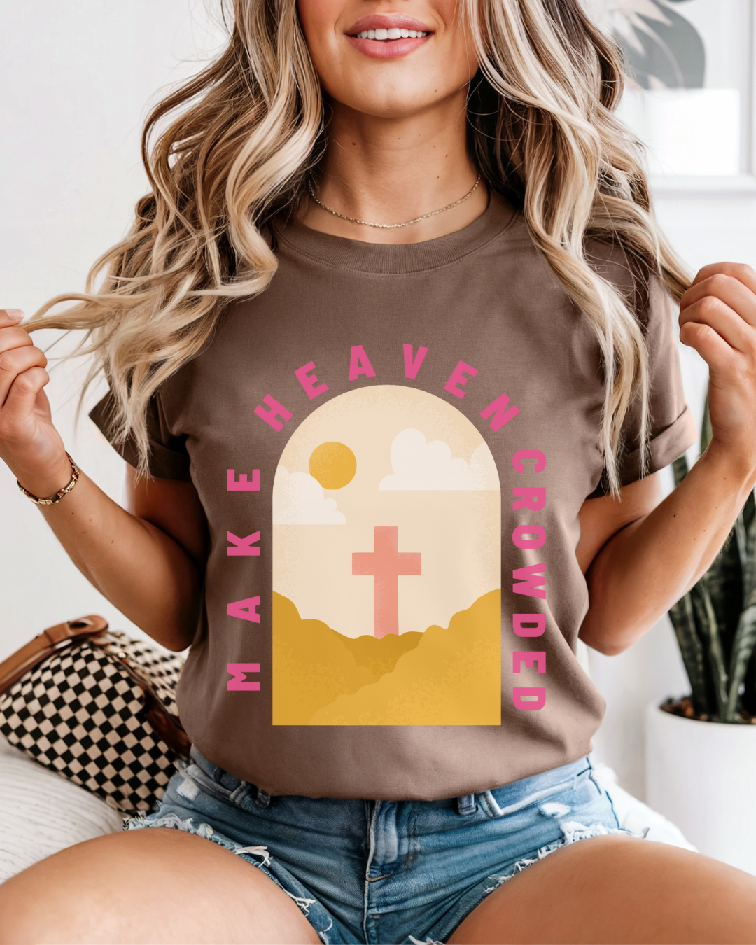 Make Heaven Crowded (Unisex Garment-Dyed T-shirt)