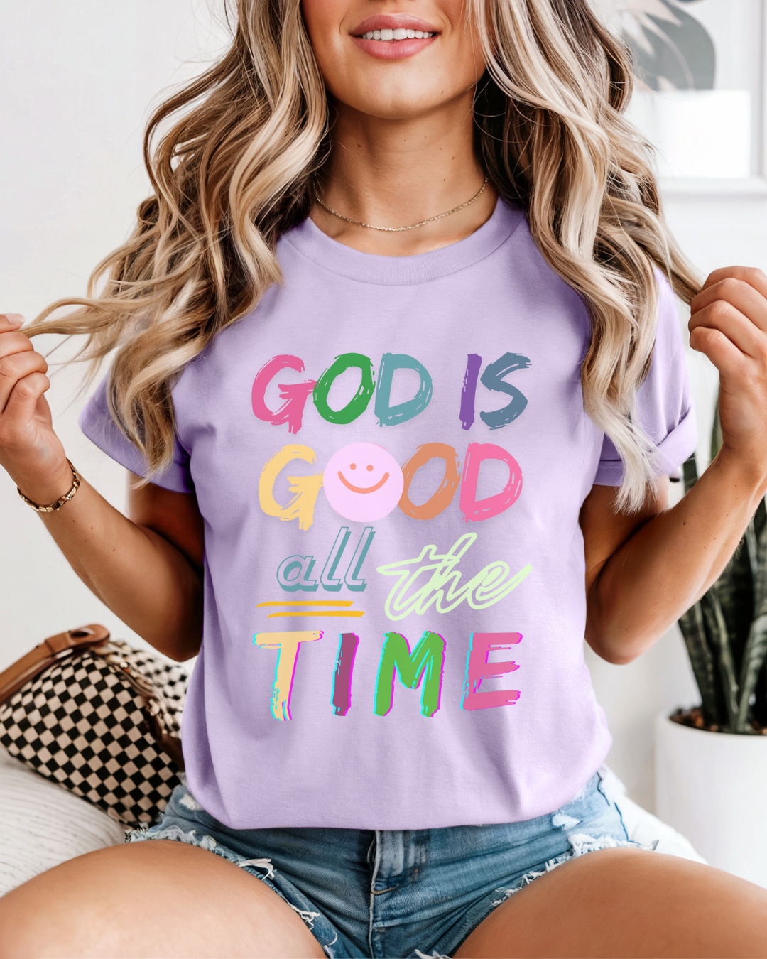 God Is Good All The Time (Unisex Garment-Dyed T-shirt)