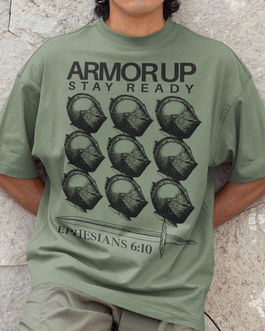 Armor Up (Unisex Garment-Dyed T-shirt)