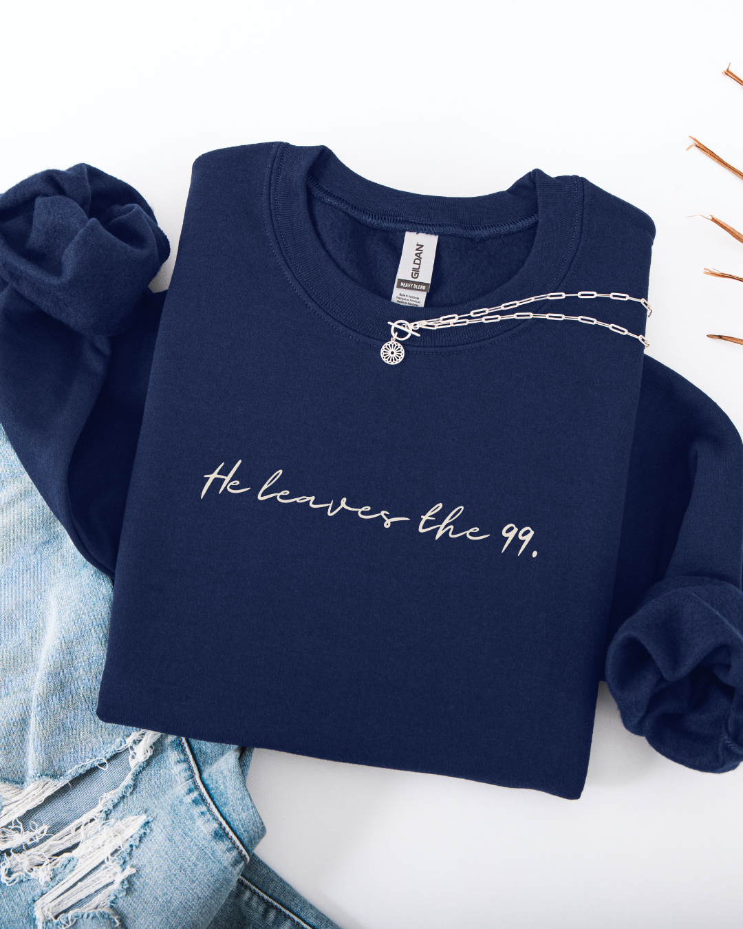 He Leaves the 99 (Unisex Heavy Blend™ Crewneck Sweatshirt)