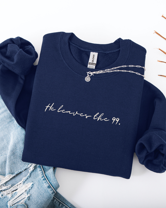 He Leaves the 99 (Unisex Heavy Blend™ Crewneck Sweatshirt)