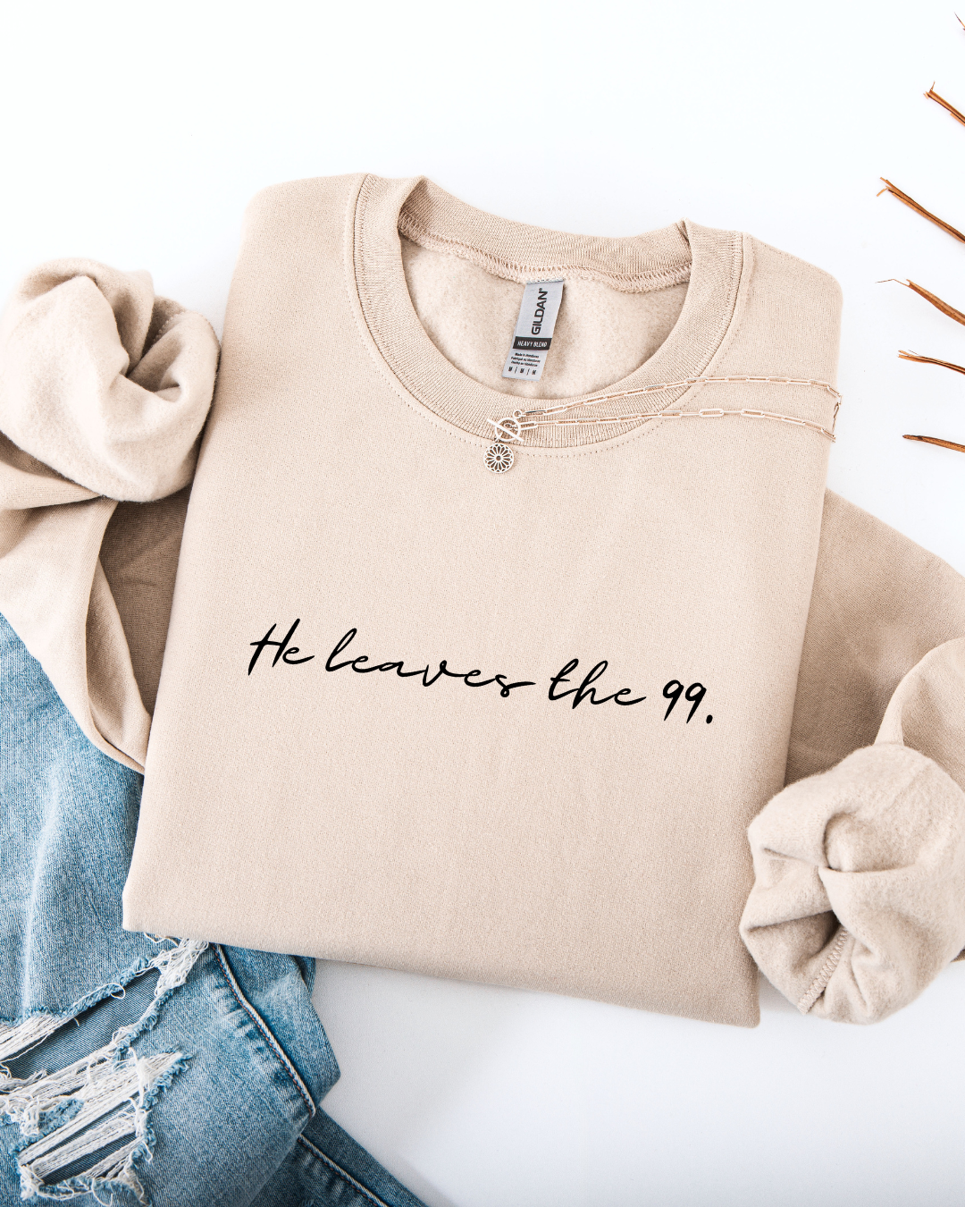 He Leaves the 99 (Unisex Heavy Blend™ Crewneck Sweatshirt)