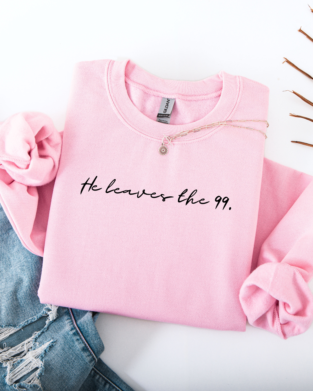 He Leaves the 99 (Unisex Heavy Blend™ Crewneck Sweatshirt)