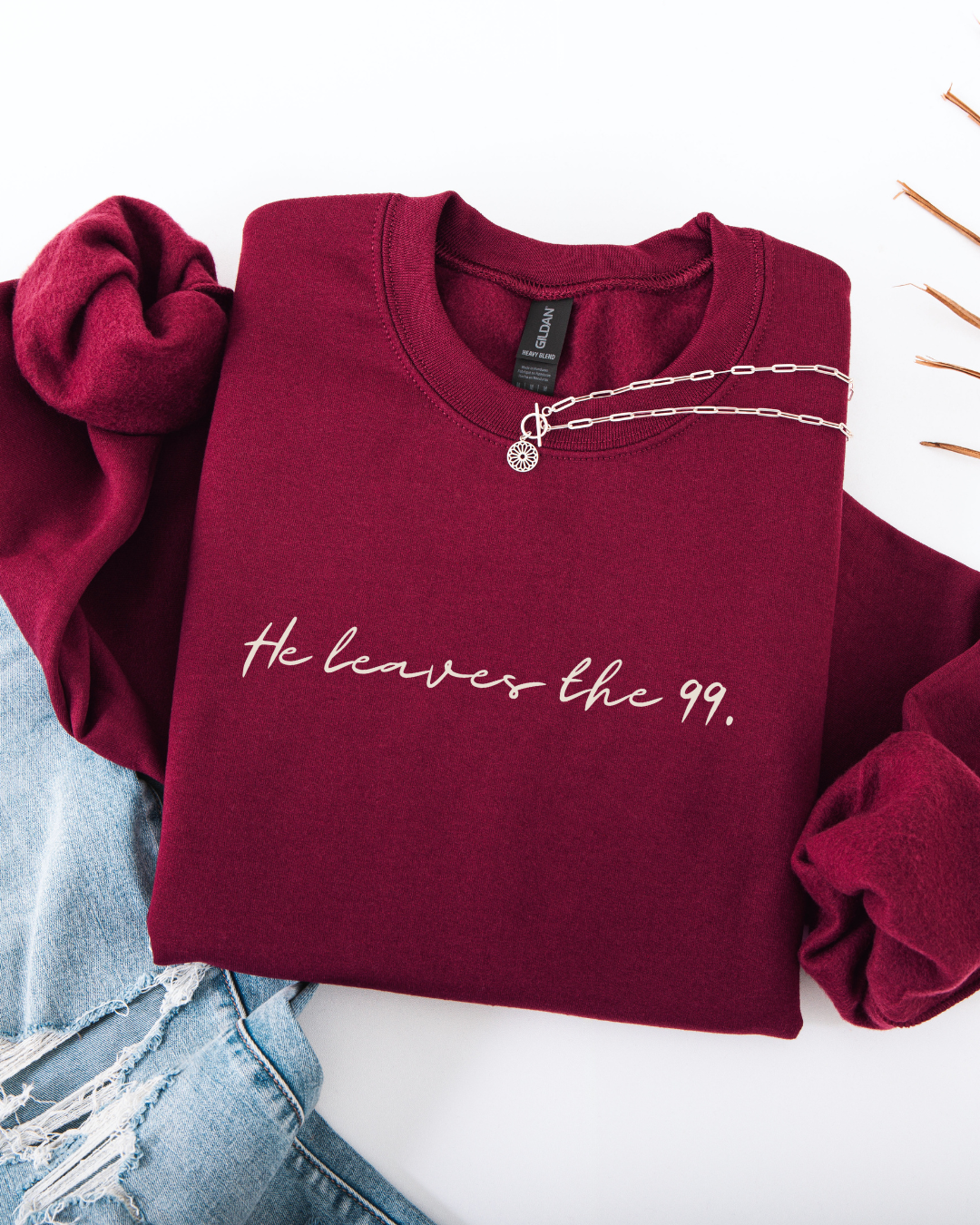 He Leaves the 99 (Unisex Heavy Blend™ Crewneck Sweatshirt)