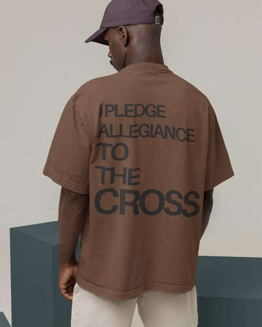 I Pledge Allegiance to the Cross (Unisex Garment-Dyed T-shirt)