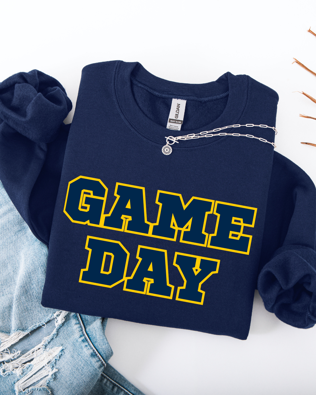 Michigan (Unisex Heavy Blend™ Crewneck Sweatshirt)