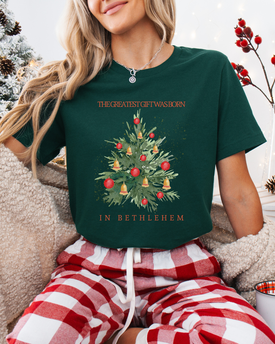 The Greatest Gift Was Born in Bethlehem (Unisex Tee)