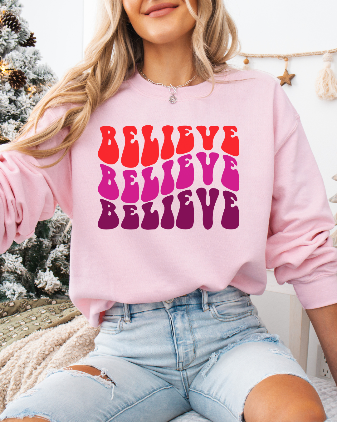 Believe (Unisex Heavy Blend™ Crewneck)