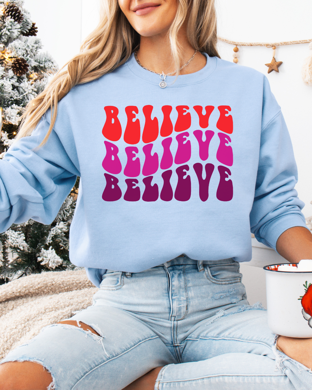 Believe (Unisex Heavy Blend™ Crewneck)
