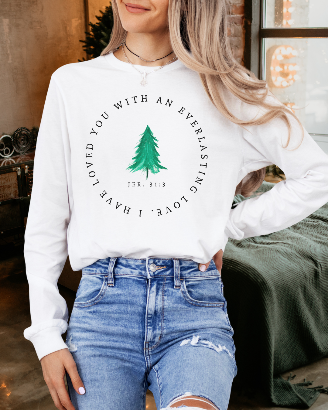 Evergreen Love (Unisex Jersey Long Sleeve Tee)