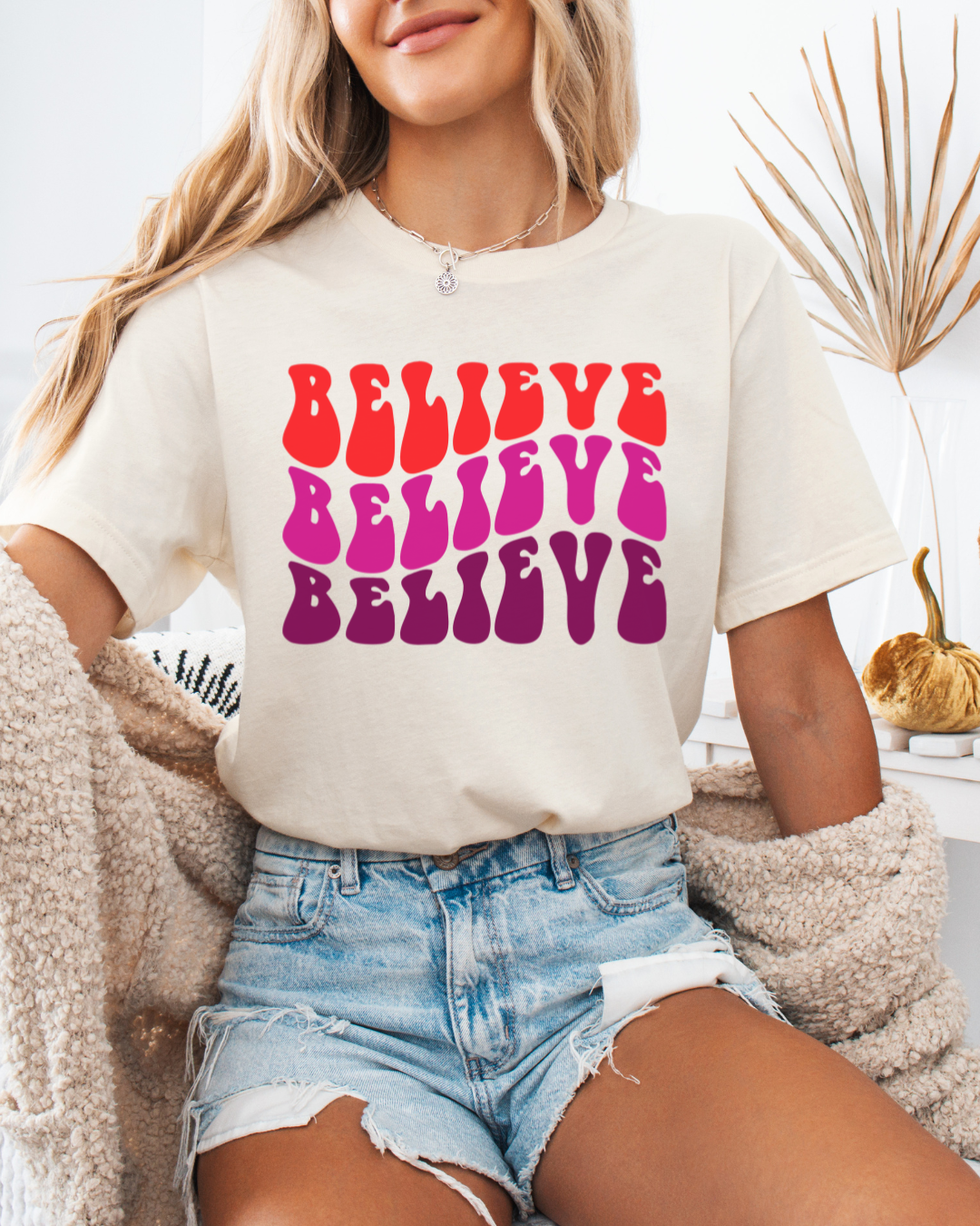 Believe Positive Vibes (Short Sleeve Tee)