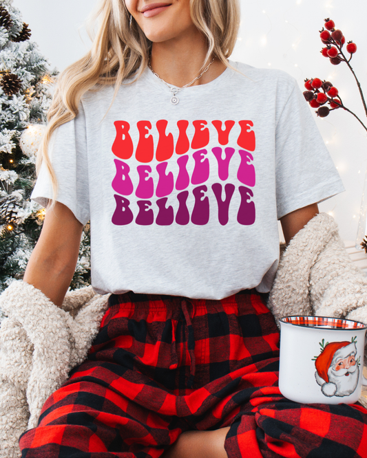 Believe Positive Vibes (Short Sleeve Tee)