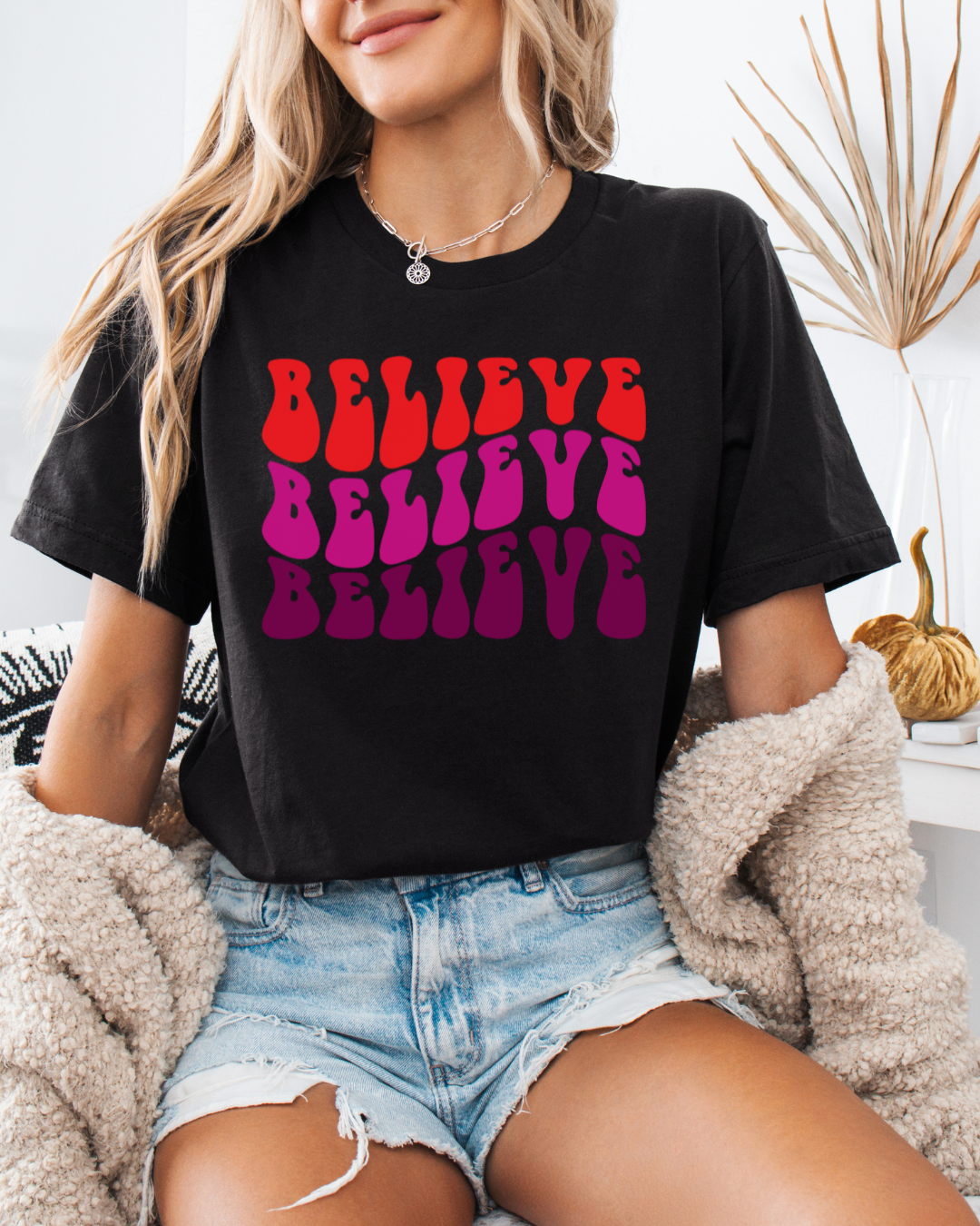 Believe Positive Vibes (Short Sleeve Tee)