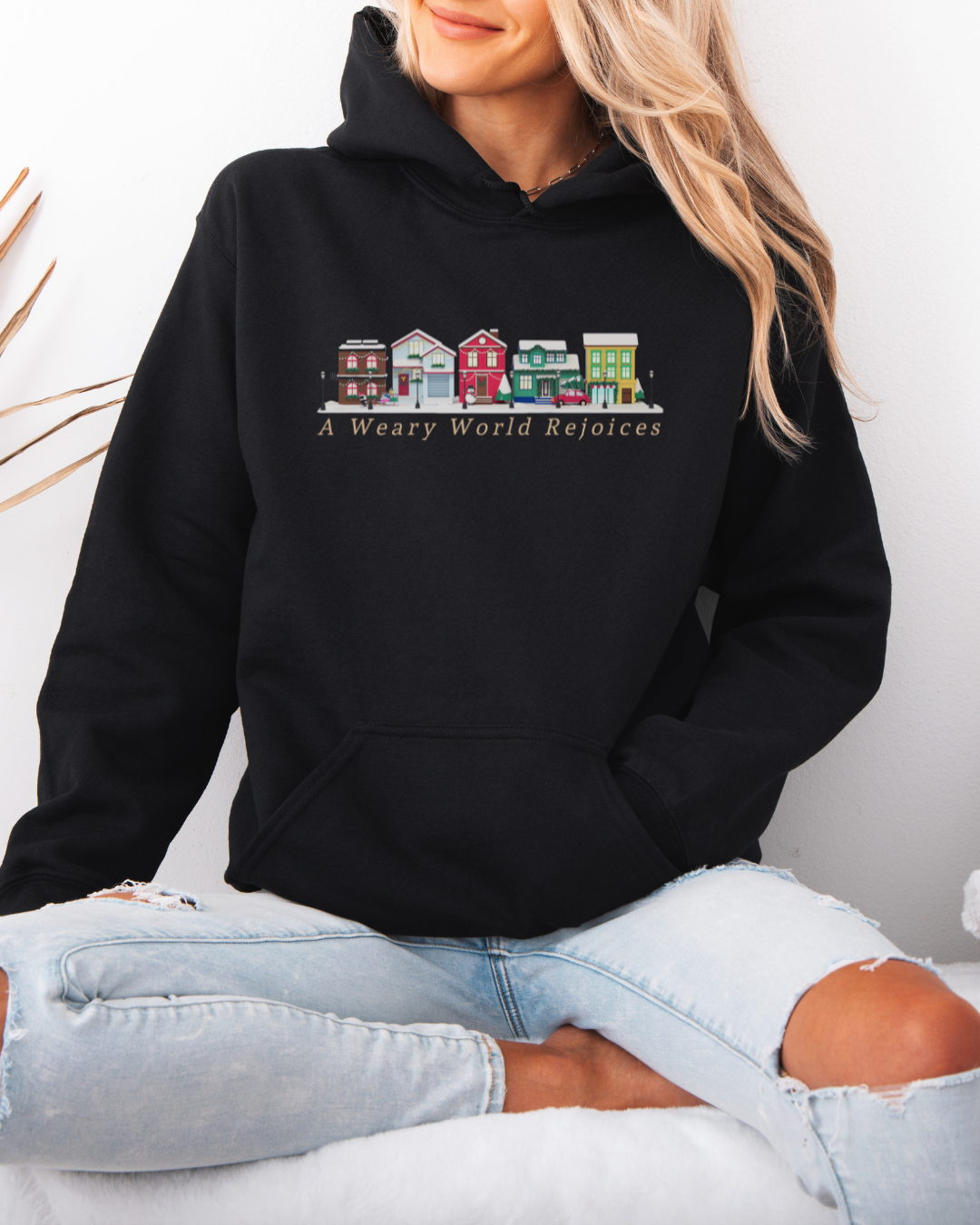 A Weary World Rejoices (Unisex Heavy Blend Hoodie)