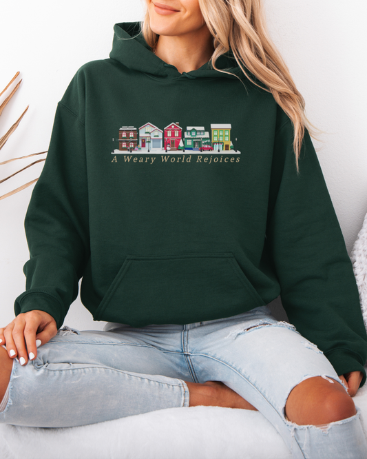 A Weary World Rejoices (Unisex Heavy Blend Hoodie)