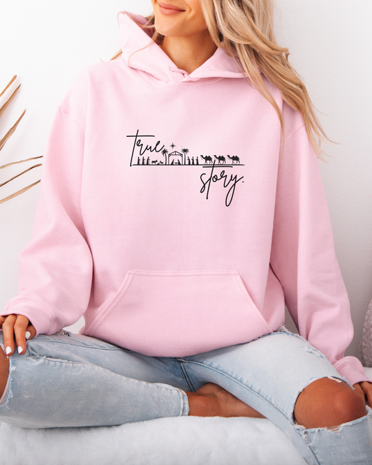 "True Story" (Heavy Blend Unisex Hoodie)