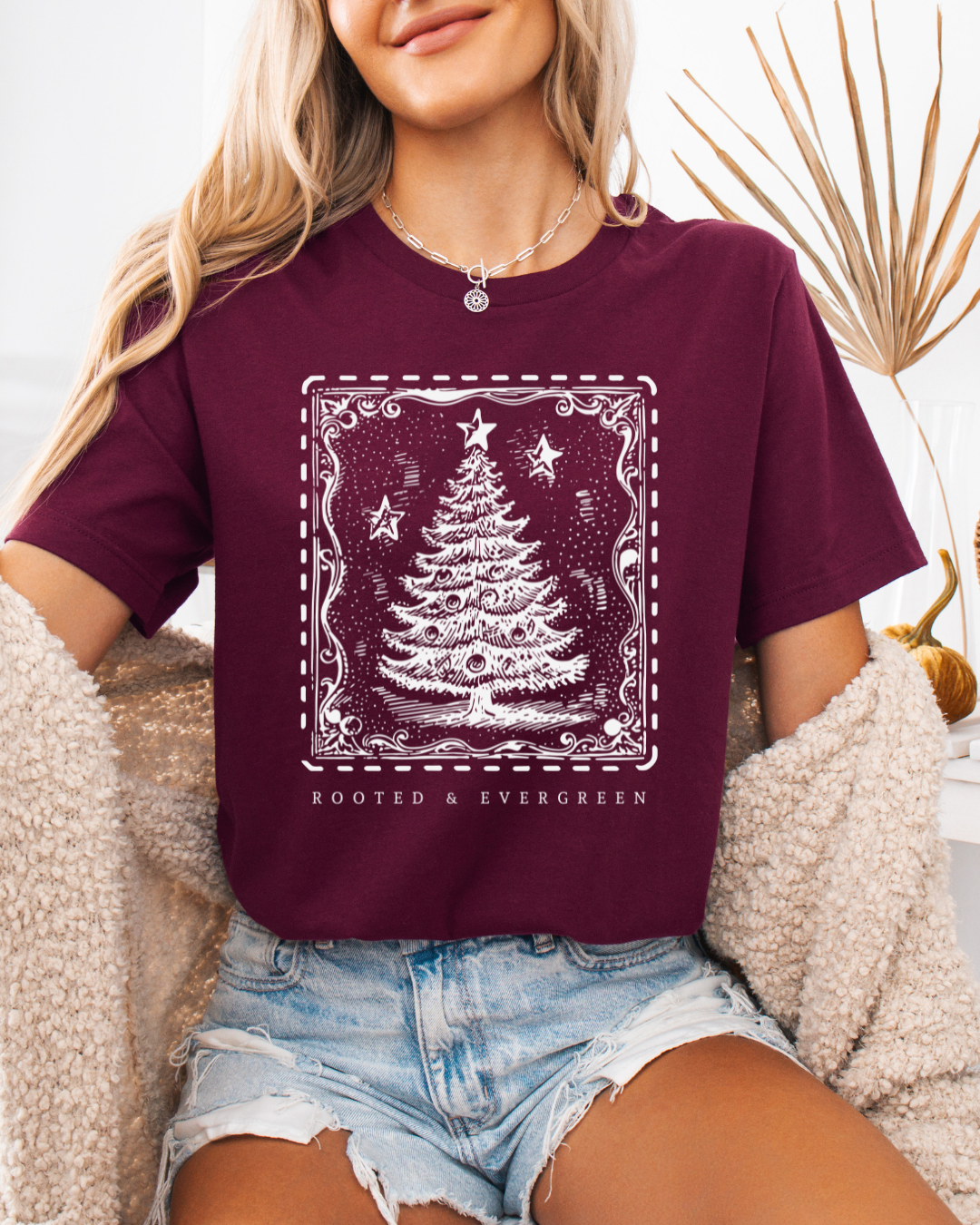 Evergreen Christmas Tree (Unisex Jersey Short Sleeve)