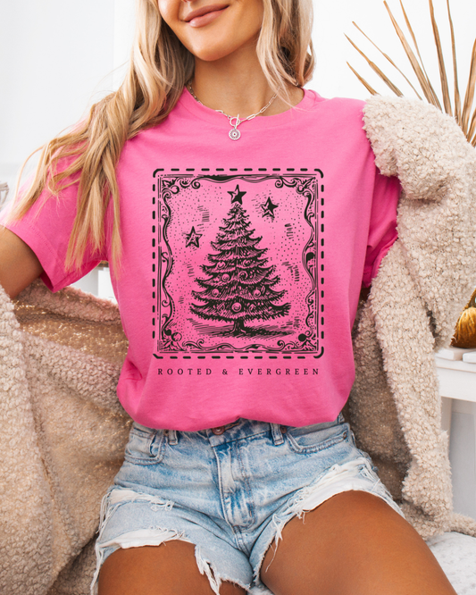Evergreen Christmas Tree (Unisex Jersey Short Sleeve)