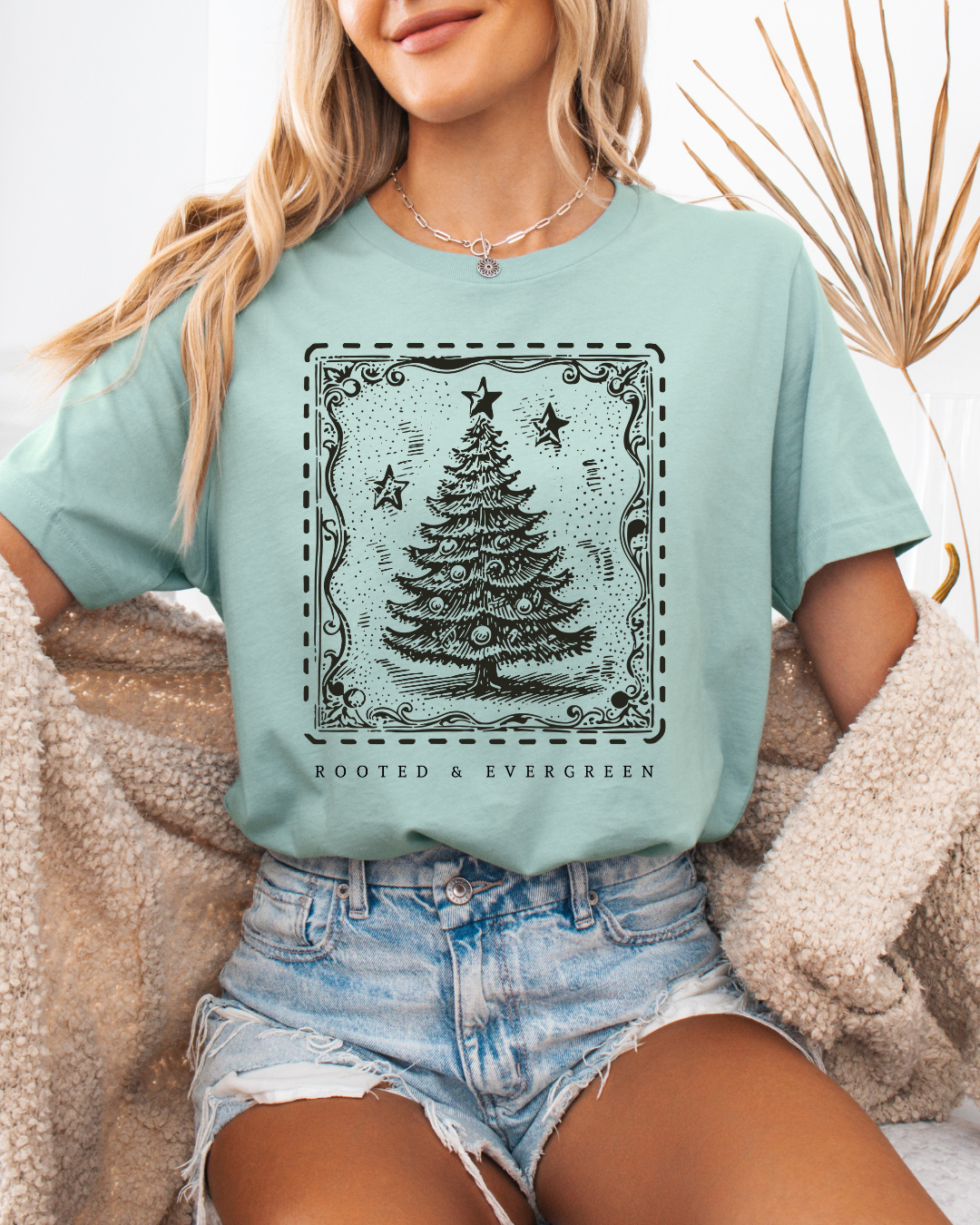 Evergreen Christmas Tree (Unisex Jersey Short Sleeve)