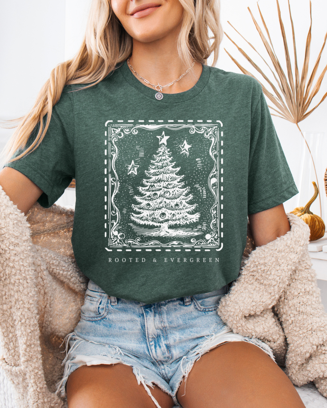 Evergreen Christmas Tree (Unisex Jersey Short Sleeve)
