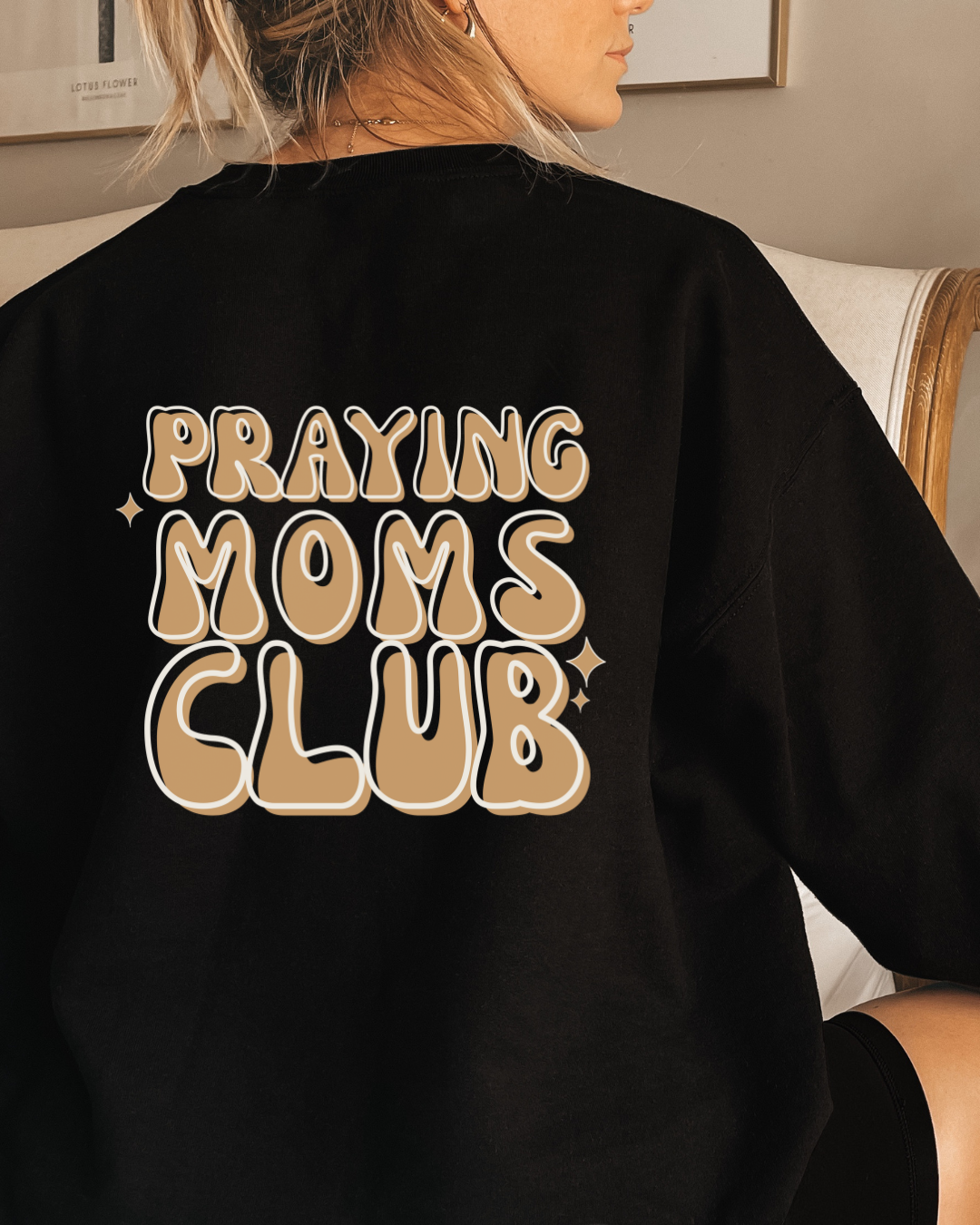 Praying Mom’s Club Crewneck Sweatshirt — Christian Prayer Group Pullover