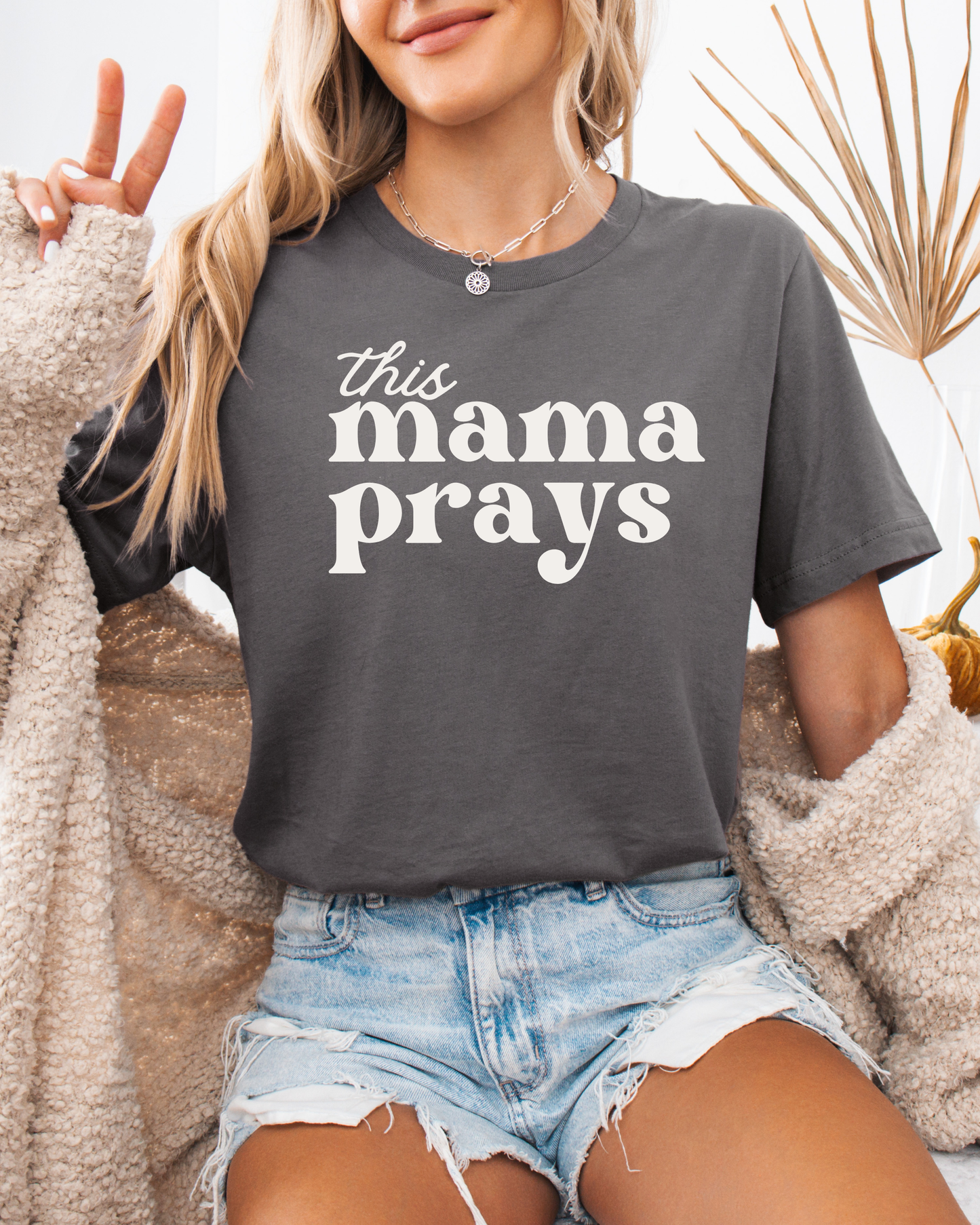 This Mama Prays T-Shirt — Inspirational Christian Mom Tee