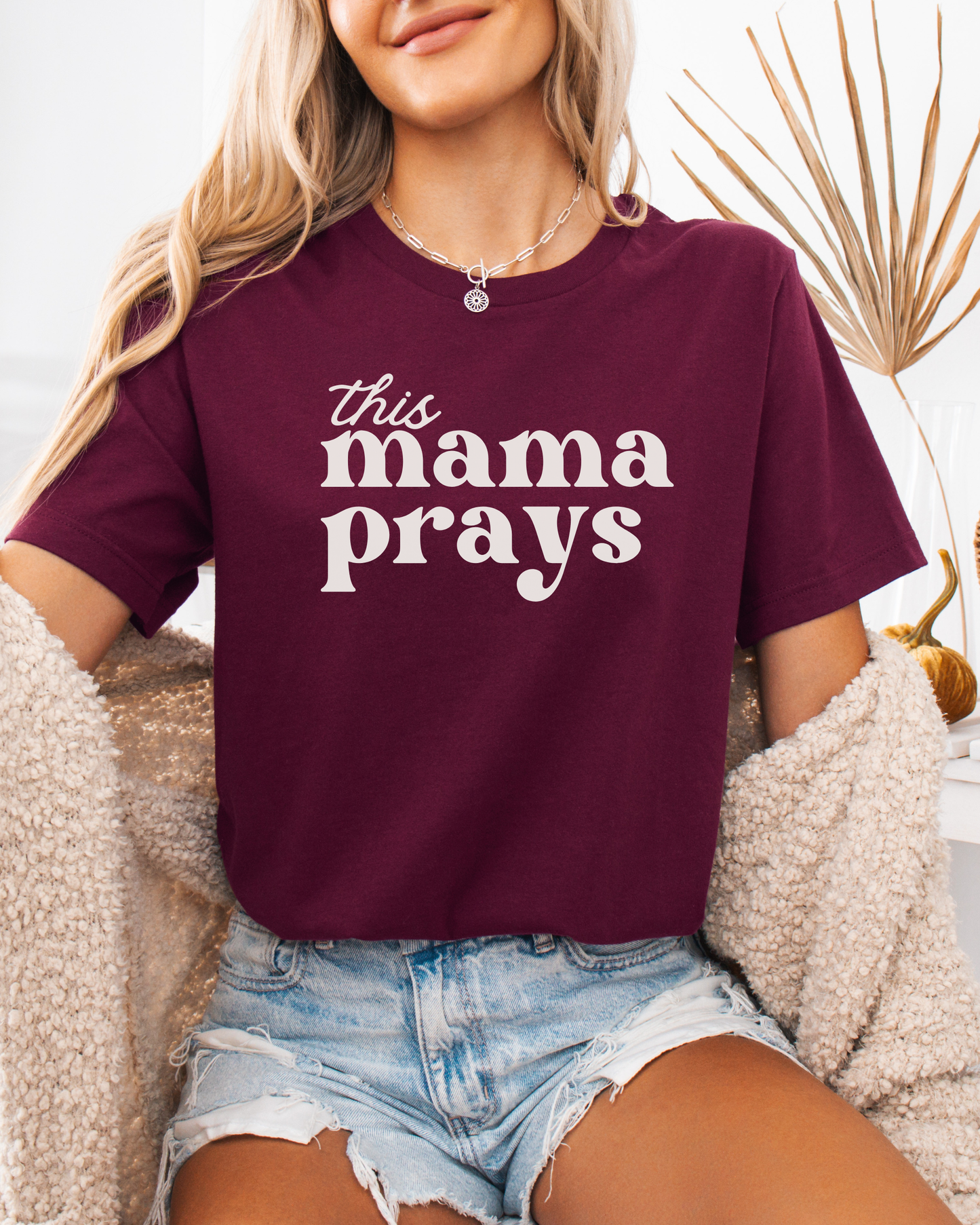 This Mama Prays T-Shirt — Inspirational Christian Mom Tee