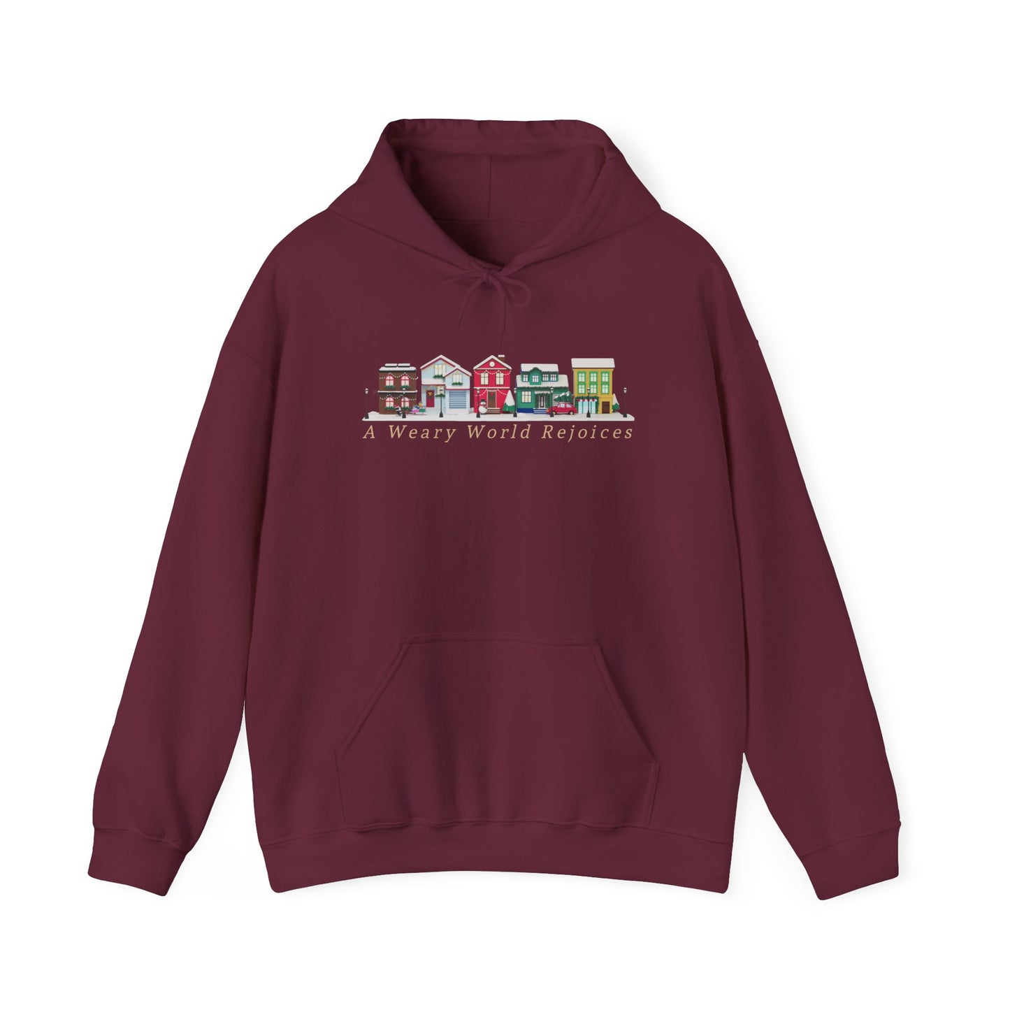 A Weary World Rejoices (Unisex Heavy Blend Hoodie)