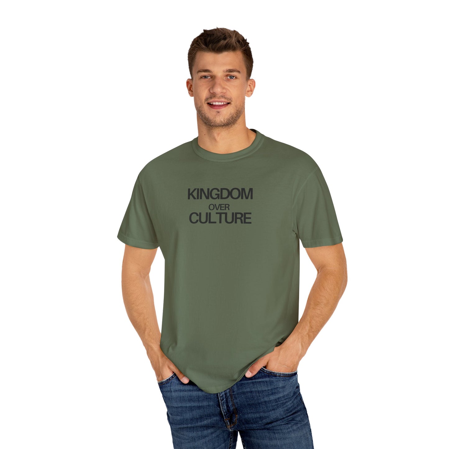 Kingdom Over Culture (Unisex Garment-Dyed T-shirt)
