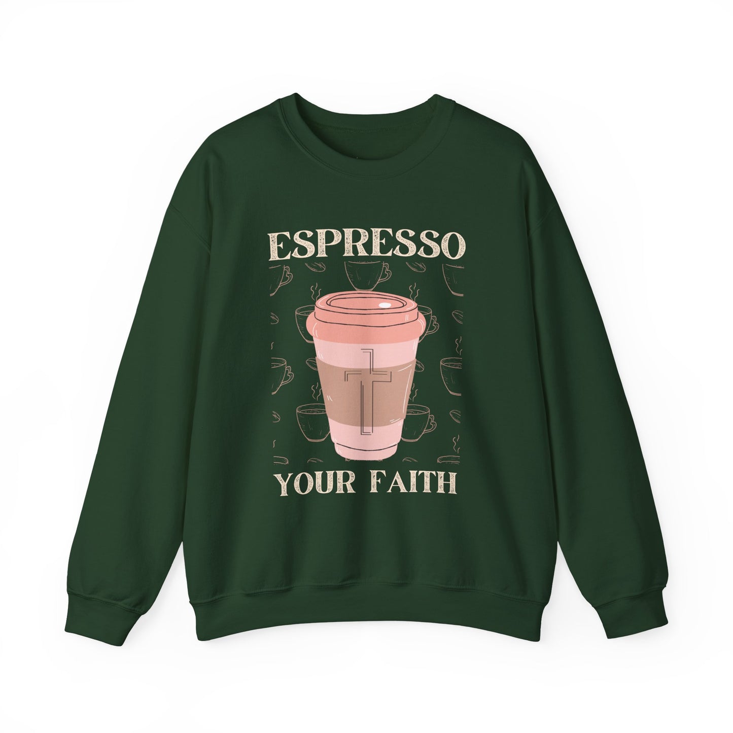 Espresso Your Faith (Unisex Heavy Blend™ Crewneck Sweatshirt)