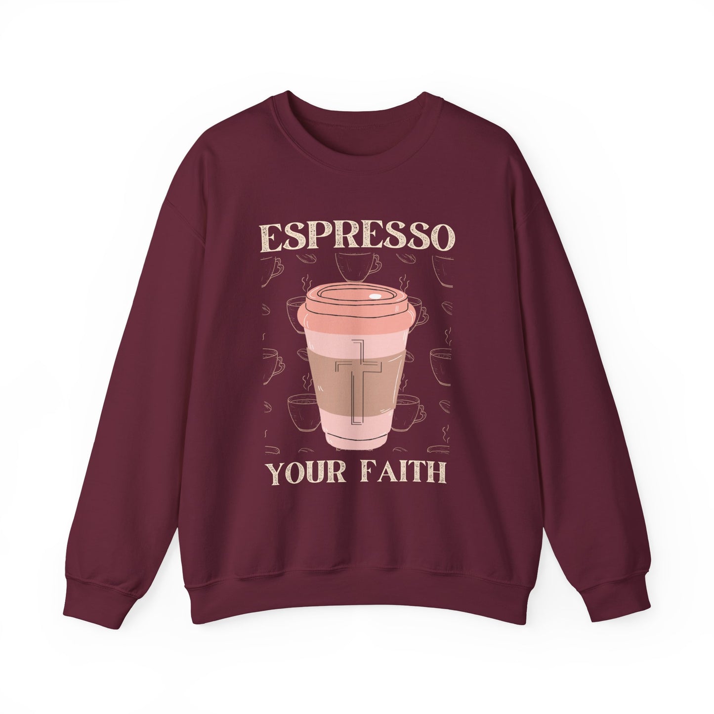 Espresso Your Faith (Unisex Heavy Blend™ Crewneck Sweatshirt)