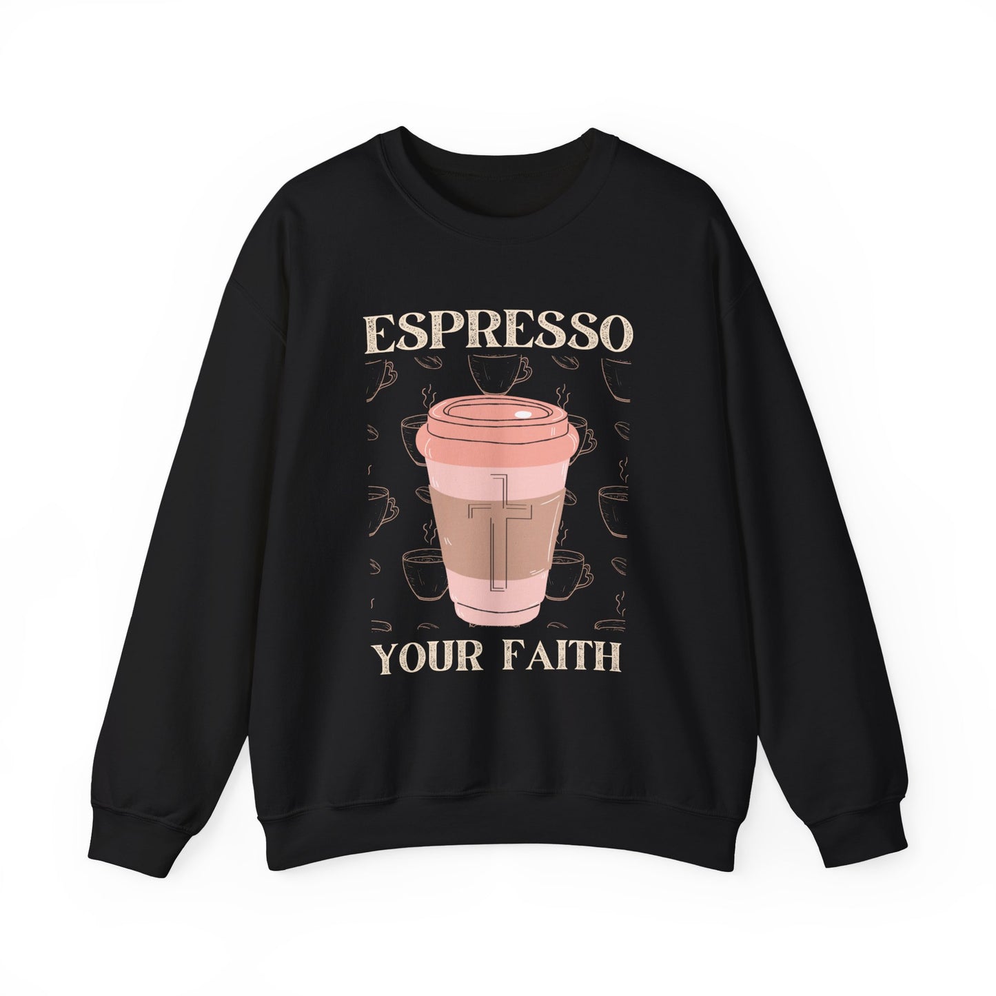 Espresso Your Faith (Unisex Heavy Blend™ Crewneck Sweatshirt)