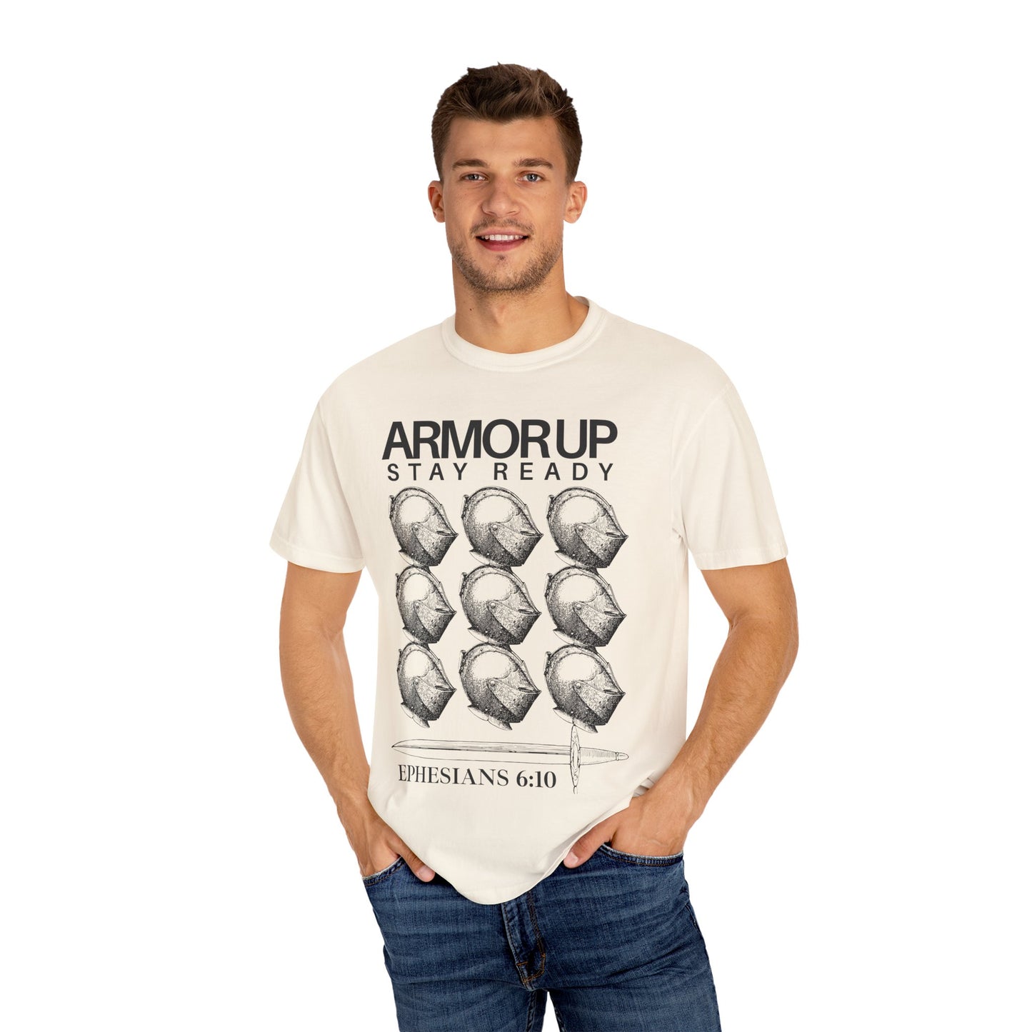 Armor Up (Unisex Garment-Dyed T-shirt)