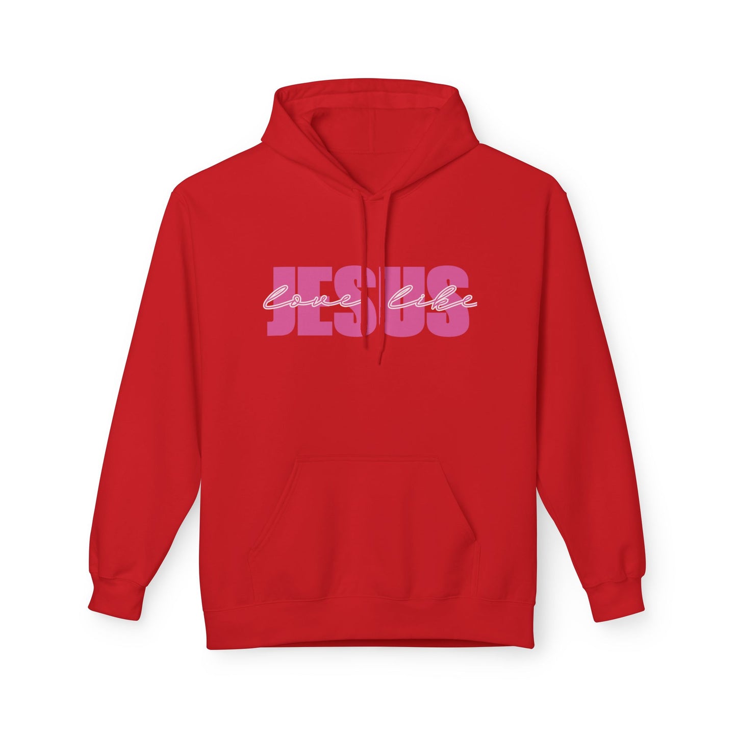 Jesus Pink Script Hoodie — Christian Faith Graphic Hoodie
