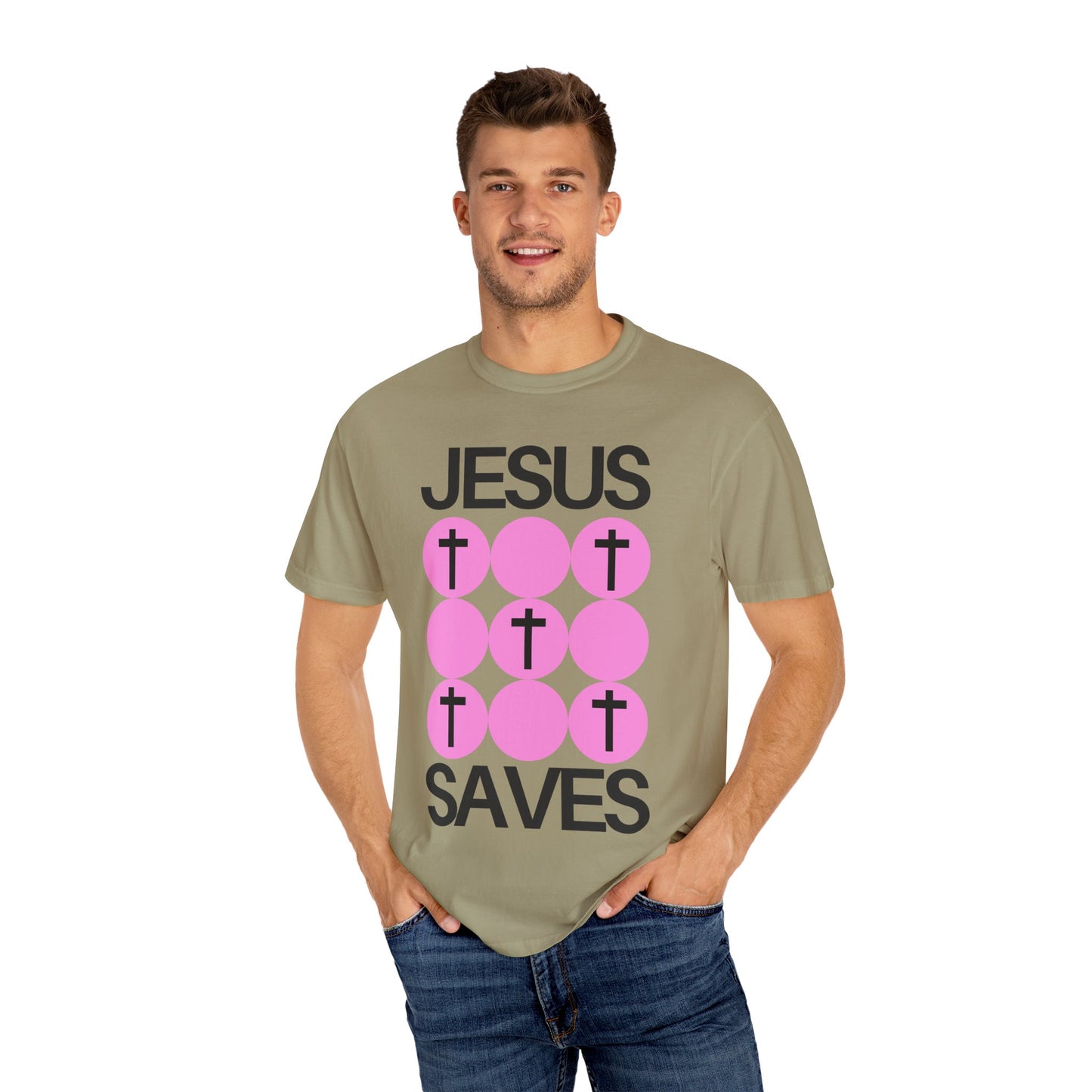 Jesus Saves (Unisex Garment-Dyed T-shirt)