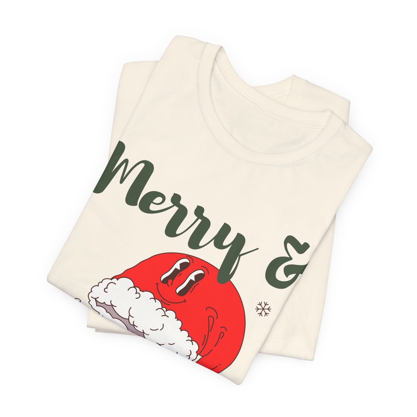 Merry & Blessed (Unisex Holiday Tee)