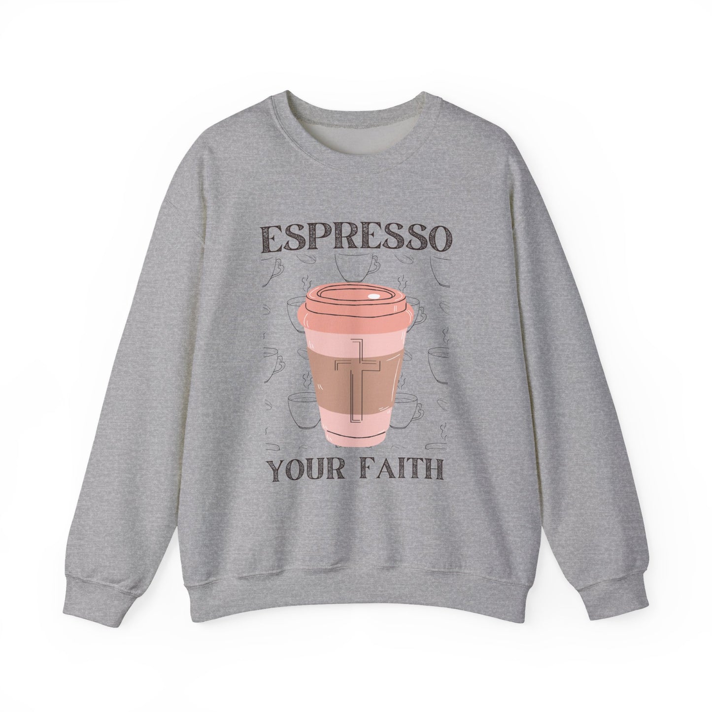 Espresso Your Faith (Unisex Heavy Blend™ Crewneck Sweatshirt)