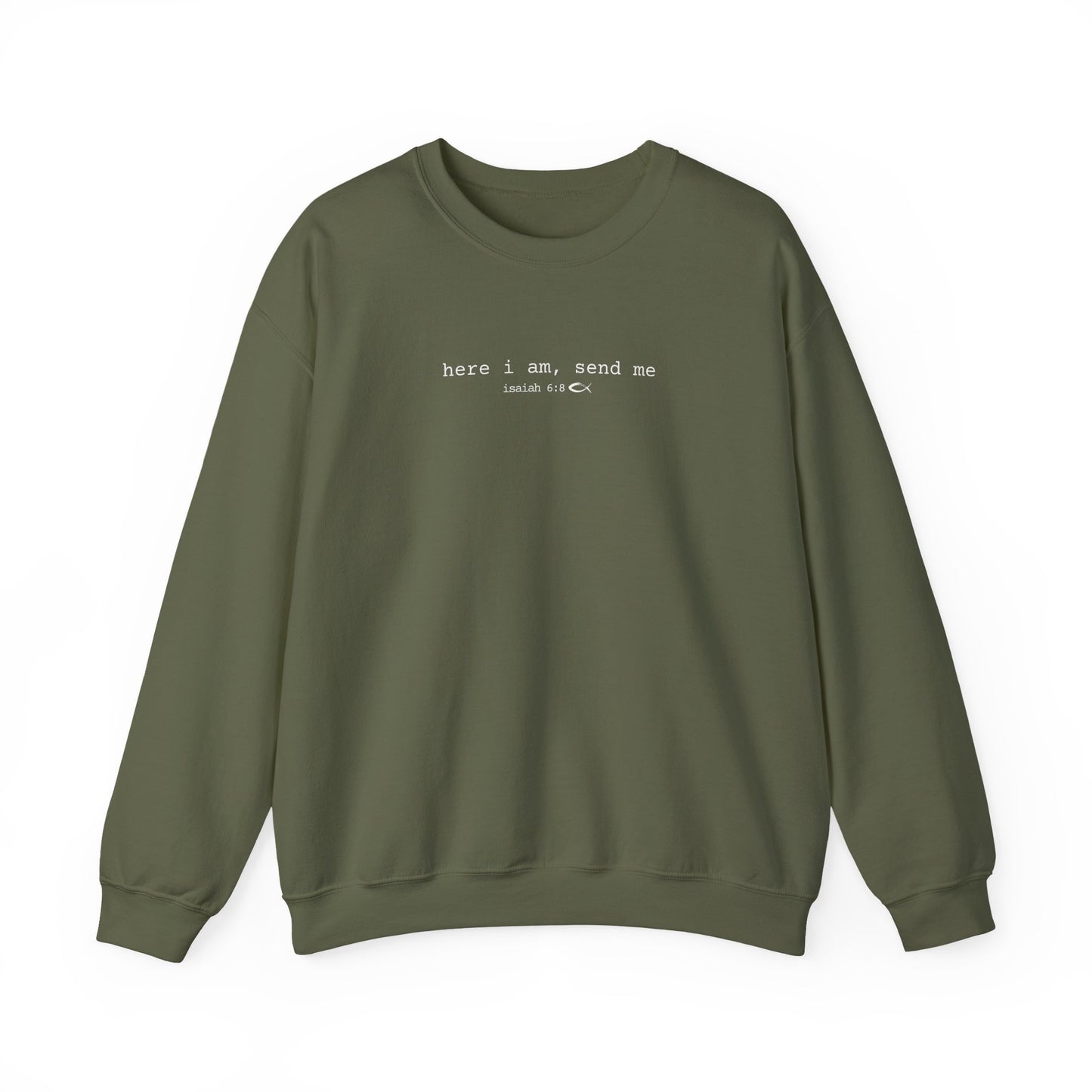 Here I am, Send Me (Unisex Heavy Blend™ Crewneck Sweatshirt)
