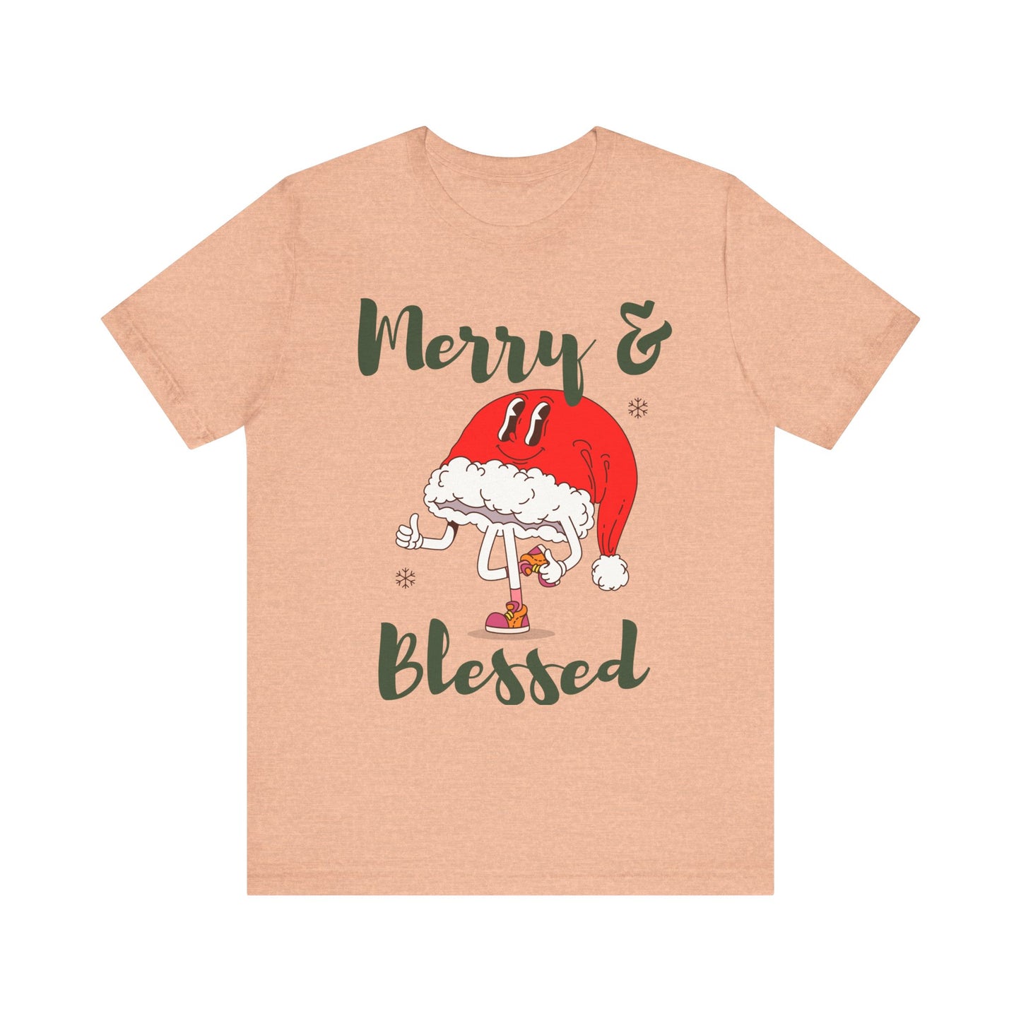 Merry & Blessed (Unisex Holiday Tee)