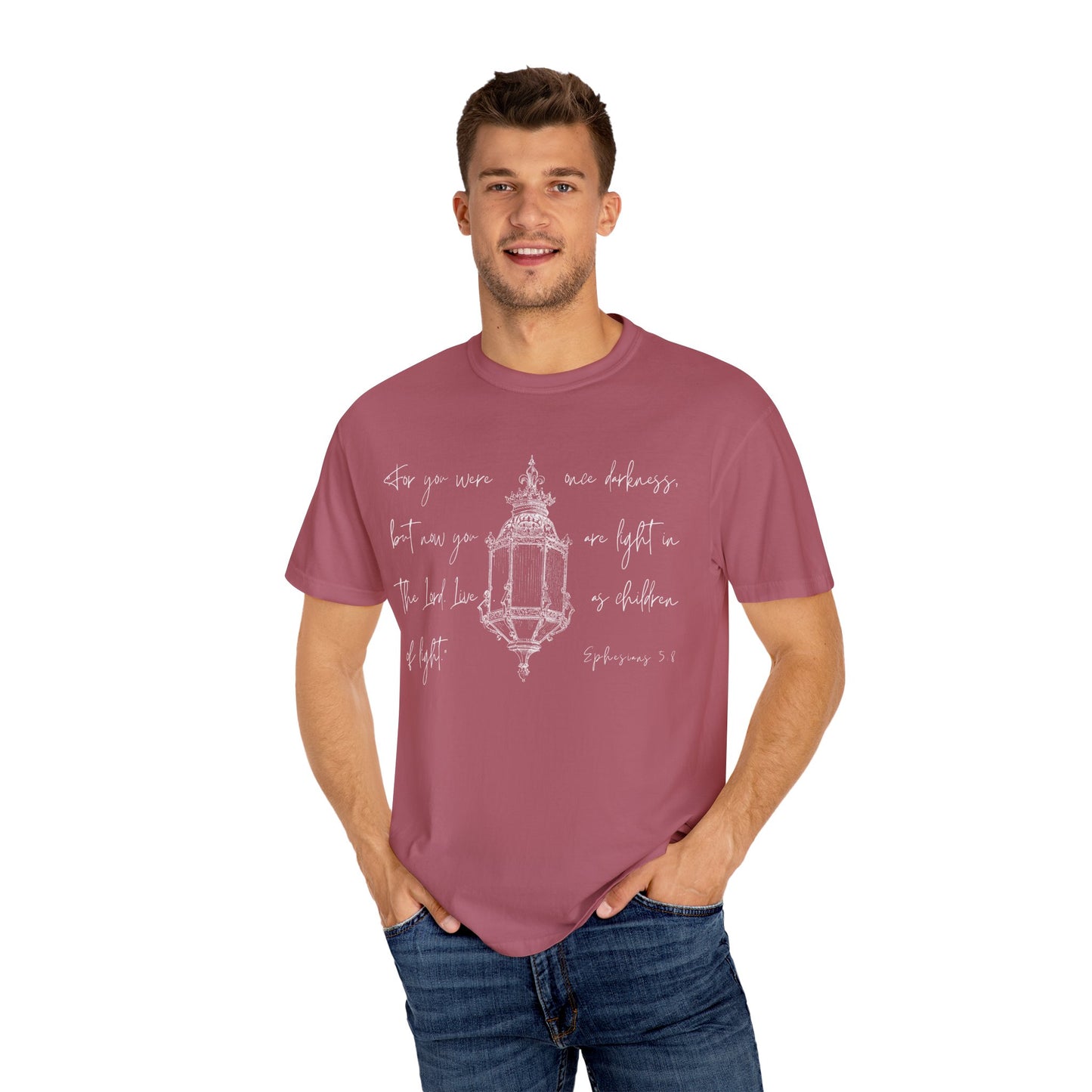 Light in the Lord (Unisex Garment-Dyed T-shirt)
